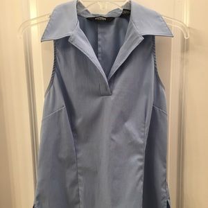 Express Sleeveless V Neck Blouse 7/8